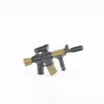 M4 Carbine Style Rifle with Suppressor and Scope - Custom 3D Printed Miniature Accessory Parts Pieces for Brick Block Figures