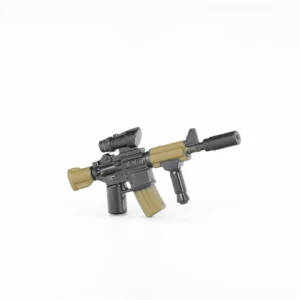 Custom Piece – M4 Carbine Style Rifle with Suppressor and Scope – 3D Print for LEGO minifigure Custom Piece – M4 Carbine Style Rifle with Suppressor and Scope – 3D Print for LEGO minifigure