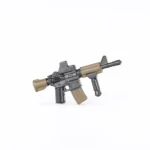 M4 Carbine Style Rifle - Custom 3D Printed Miniature Accessory Parts Pieces for Brick Block Figures