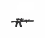 M4 carbine with a URG I Upper Receiver Group Improved AR-15 pattern rifle - Custom 3D Printed Miniature Accessory Parts Pieces for Brick Block Figures