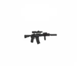 M4 carbine with a URG I type handguard and a magnified optic setup - Custom 3D Printed Miniature Accessory Parts Pieces for Brick Block Figures