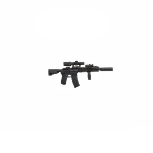 Custom Piece – M4 carbine with a URG I type handguard and a magnified optic setup – 3D Print for LEGO minifigure Custom Piece – M4 carbine with a URG I type handguard and a magnified optic setup – 3D Print for LEGO minifigure