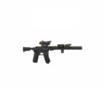 M4A1 carbine URG I with an ACOG sight and suppressor - Custom 3D Printed Miniature Accessory Parts Pieces for Brick Block Figures