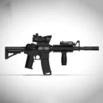 M4A1 carbine assault rifle - Custom 3D Printed Miniature Accessory Parts Pieces for Brick Block Figures