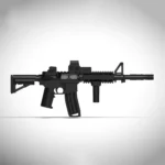 M4A1 carbine assault rifle - Custom 3D Printed Miniature Accessory Parts Pieces for Brick Block Figures