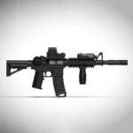 M4A1 carbine assault rifle - Custom 3D Printed Miniature Accessory Parts Pieces for Brick Block Figures