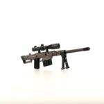 M82A1 Barrett 50 caliber sniper rifle - Custom 3D Printed Miniature Accessory Parts Pieces for Brick Block Figures