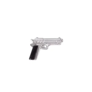 Custom Piece – M9 silver semi automatic pistol – 3D Print for LEGO Custom Piece – M9 silver semi automatic pistol – 3D Print for LEGO
