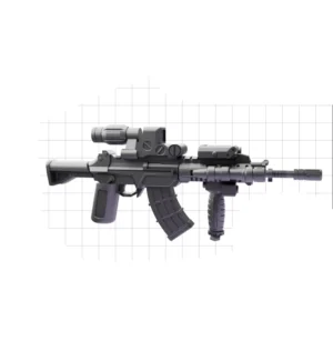 Custom Piece – QBZ191 assault rifle with optical sight scope – 3D Print for LEGO minifigure Custom Piece – QBZ191 assault rifle with optical sight scope – 3D Print for LEGO minifigure