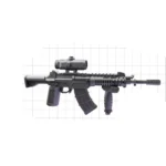 QBZ191 assault rifle with scope - Custom 3D Printed Miniature Accessory Parts Pieces for Brick Block Figures