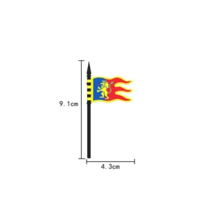 Custom Piece – Red Lion flag – 3D Print for LEGO Custom Piece – Red Lion flag – 3D Print for LEGO
