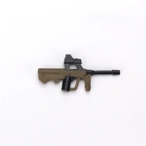 Custom Piece – Resembles Steyr AUG assault rifle – 3D Print for LEGO minifigure Custom Piece – Resembles Steyr AUG assault rifle – 3D Print for LEGO minifigure