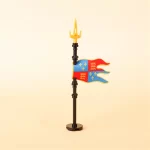 Royal Arms of England faction standard flag - Custom 3D Printed Miniature Accessory Parts Pieces for Brick Block Figures