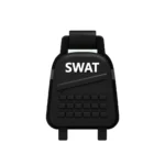 SWAT team tactical backpack - Custom 3D Printed Miniature Accessory Parts Pieces for Brick Block Figures