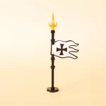 Teutonic Knight Crusader faction flag - Custom 3D Printed Miniature Accessory Parts Pieces for Brick Block Figures
