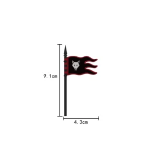 Custom Piece – Wolfpack faction flag – 3D Print for LEGO Custom Piece – Wolfpack faction flag – 3D Print for LEGO