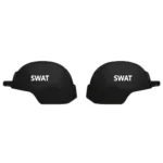 black SWAT helmets - Custom 3D Printed Miniature Accessory Parts Pieces for Brick Block Figures