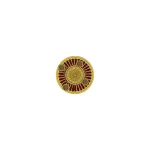 gold pattern round shield - Custom 3D Printed Miniature Accessory Parts Pieces for Brick Block Figures