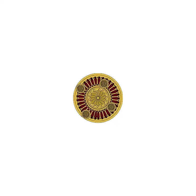 Custom Piece – gold pattern round shield – 3D Print for LEGO Custom Piece – gold pattern round shield – 3D Print for LEGO