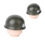 green M1 helmet 506th Parachute Infantry Regiment PIR of the US Army - Custom 3D Printed Miniature Accessory Parts Pieces for Brick Block Figures