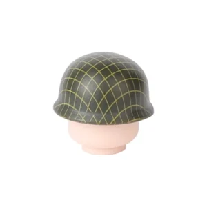 Custom Piece – green M1 helmet with netting and chinstrap – 3D Print for LEGO minifigure 2 Custom Piece – green M1 helmet with netting and chinstrap – 3D Print for LEGO minifigure