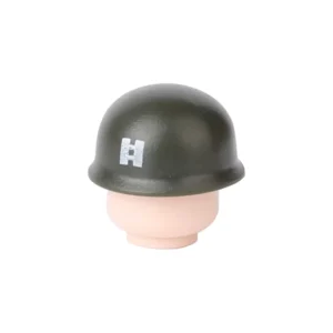 Custom Piece – green WWII US Army Chaplain helmet – 3D Print for LEGO minifigure 2 Custom Piece – green WWII US Army Chaplain helmet – 3D Print for LEGO minifigure