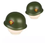 green helmet US Armys 45th Infantry Division - Custom 3D Printed Miniature Accessory Parts Pieces for Brick Block Figures
