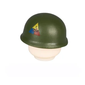 Custom Piece – green helmet US M1-style 3rd Armored Division – 3D Print for LEGO minifigure Custom Piece – green helmet US M1-style 3rd Armored Division – 3D Print for LEGO minifigure