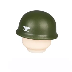 Custom Piece – green helmet US M1 style Colonel – 3D Print for LEGO minifigure Custom Piece – green helmet US M1 style Colonel – 3D Print for LEGO minifigure
