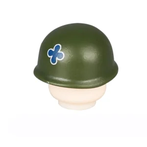 Custom Piece – green helmet WWII US Army 88th Infantry Division – 3D Print for LEGO minifigure Custom Piece – green helmet WWII US Army 88th Infantry Division – 3D Print for LEGO minifigure