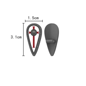 Custom Piece – heater shield Hospitaller Crusader – 3D Print for LEGO Custom Piece – heater shield Hospitaller Crusader – 3D Print for LEGO