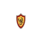 heater shield House Qorgyle black scorpion emblem - Custom 3D Printed Miniature Accessory Parts Pieces for Brick Block Figures
