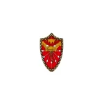 heater shield House Targaryen - Custom 3D Printed Miniature Accessory Parts Pieces for Brick Block Figures