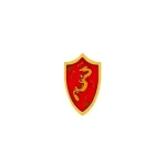 heater shield gold dragon emblem - Custom 3D Printed Miniature Accessory Parts Pieces for Brick Block Figures