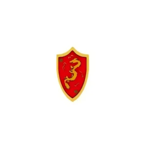 Custom Piece – heater shield gold dragon emblem – 3D Print for LEGO Custom Piece – heater shield gold dragon emblem – 3D Print for LEGO