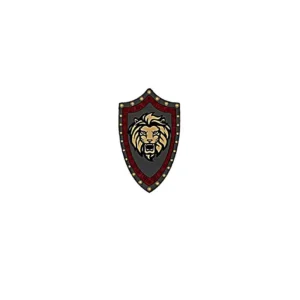 Custom Piece – heater shield gold lion's head emblem – 3D Print for LEGO Custom Piece – heater shield gold lion's head emblem – 3D Print for LEGO