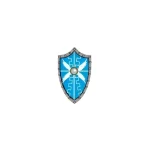 heater shield stylized winged bird - Custom 3D Printed Miniature Accessory Parts Pieces for Brick Block Figures
