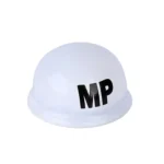 helmet with MP printed in black letters - Custom 3D Printed Miniature Accessory Parts Pieces for Brick Block Figures
