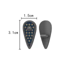 kite shield French Fleur de lis - Custom 3D Printed Miniature Accessory Parts Pieces for Brick Block Figures