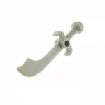 light grey scimitar falchion sword 43887 6141576 - Custom 3D Printed Miniature Accessory Parts Pieces for Brick Block Figures