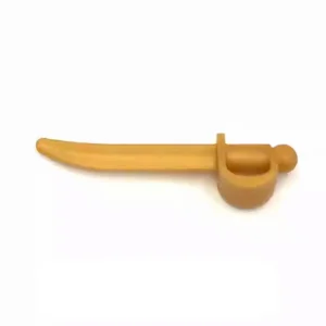 Custom Piece – pearl gold pirate cutlass sword 2530 – 3D Print for LEGO 6399448 Custom Piece – pearl gold pirate cutlass sword 2530 – 3D Print for LEGO 6399448