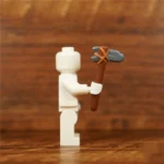 primitive  stone axe weapon for short version Goblin - Custom 3D Printed Miniature Accessory Parts Pieces for Brick Block Figures