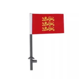 Custom Piece – red flag with three gold lions – 3D Print for LEGO Custom Piece – red flag with three gold lions – 3D Print for LEGO