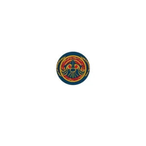 Custom Piece – round shield an ornate gold and red bird like or winged – 3D Print for LEGO Custom Piece – round shield an ornate gold and red bird like or winged – 3D Print for LEGO