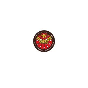 Custom Piece – round shield central gold stylized lion or dragon head – 3D Print for LEGO Custom Piece – round shield central gold stylized lion or dragon head – 3D Print for LEGO