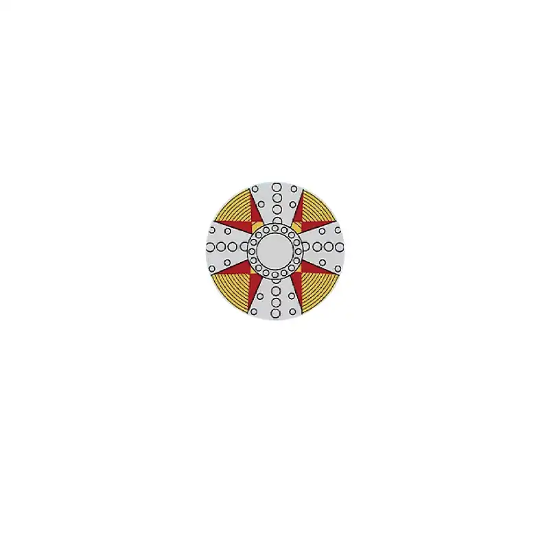 Custom Piece – round shield central multi-pointed star or sunburst – 3D Print for LEGO Custom Piece – round shield central multi-pointed star or sunburst – 3D Print for LEGO