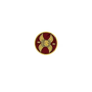 Custom Piece – round shield gold winged design – 3D Print for LEGO Custom Piece – round shield gold winged design – 3D Print for LEGO