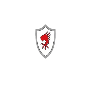 Custom Piece – round shield red eagle or phoenix like bird – 3D Print for LEGO Custom Piece – round shield red eagle or phoenix like bird – 3D Print for LEGO
