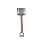 shovel spade D shaped - Custom 3D Printed Miniature Accessory Parts Pieces for Brick Block Figures