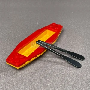 Custom Piece – small boat skiff with two black oars – 3D Print for LEGO Custom Piece – small boat skiff with two black oars – 3D Print for LEGO